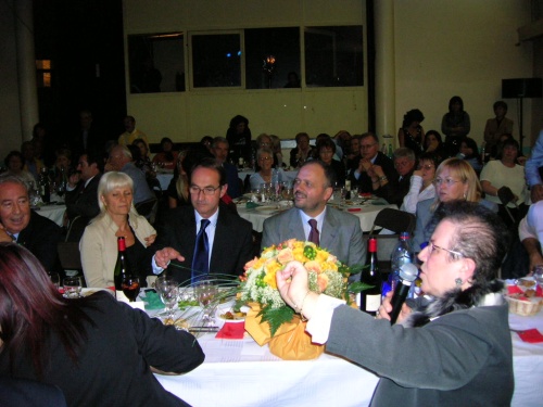 Un momento della cena di gala 